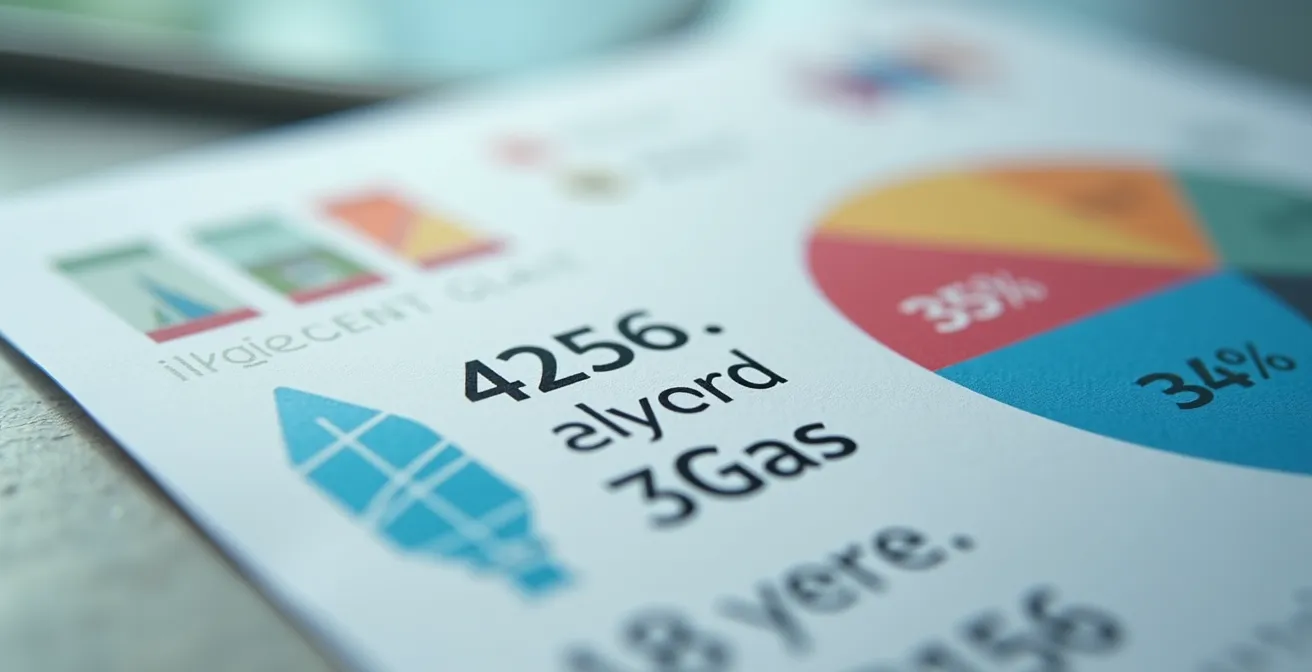 Detailfoto van een energierekening met focus op cijfers en grafische elementen